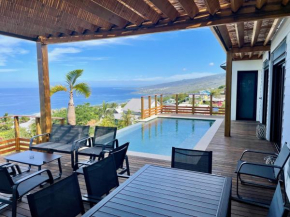 Villa Roche Café - Piscine à débordement - 4 étoiles - Vue mer - Saint Leu